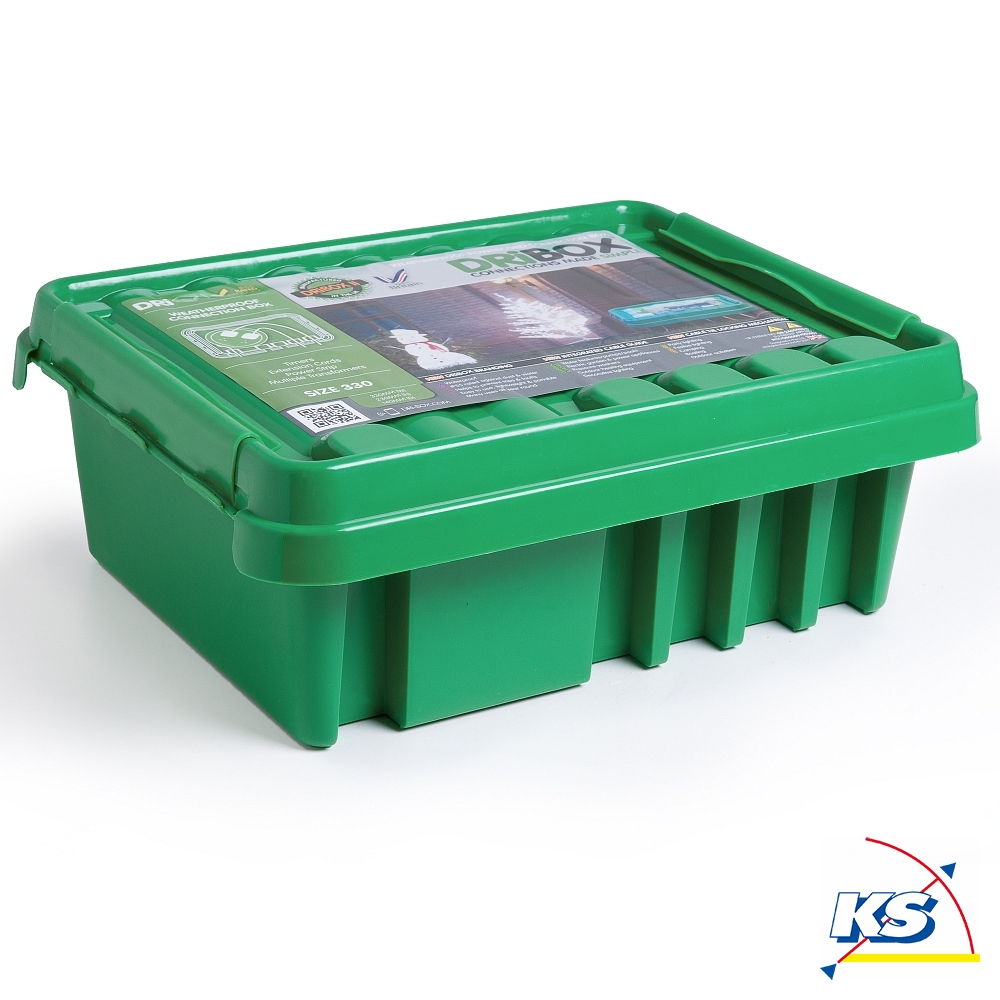 DRiBOX DRiBOX Kabelschutzbox / Verteilerbox Outdoor - IP55 - 33 x 23 x 14 cm, grün