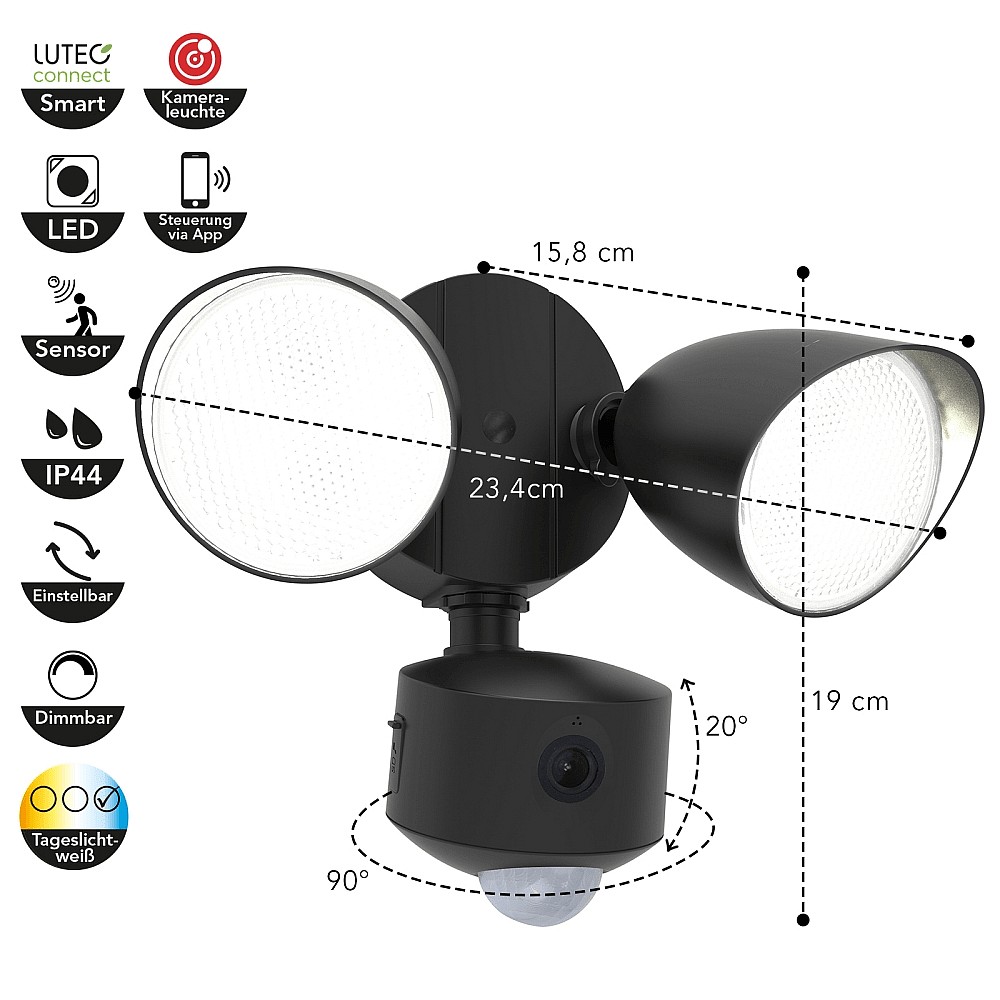 Außenwandleuchte DRACO - ECO-LIGHT Leuchten GmbH 7622220012 - KS Licht