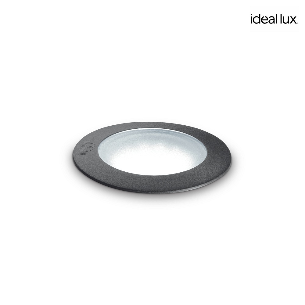 Ideal Lux LED Bodeneinbauleuchte CECI ROUND FI1 SMALL, GU10, 4,5W, schwarz