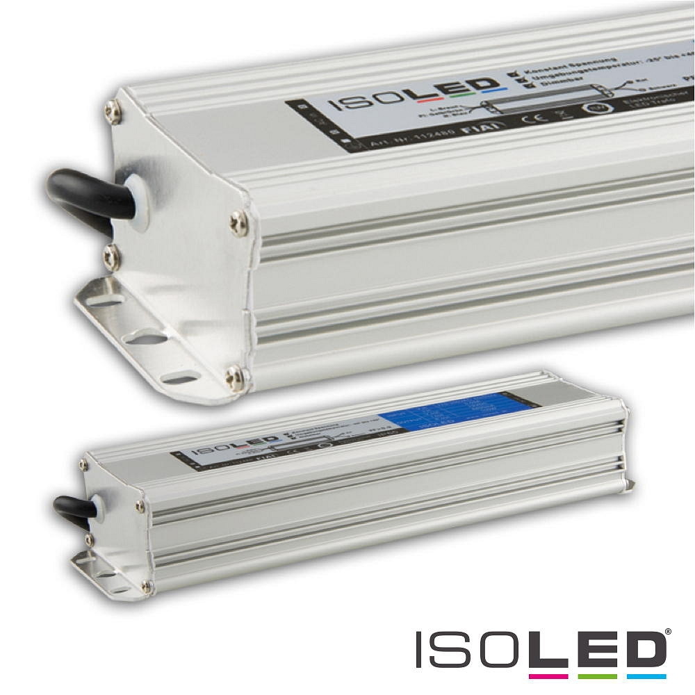 ISOLED Outdoor LED Trafo 12V/DC, 20-100W, IP65, dimmbar, weiß