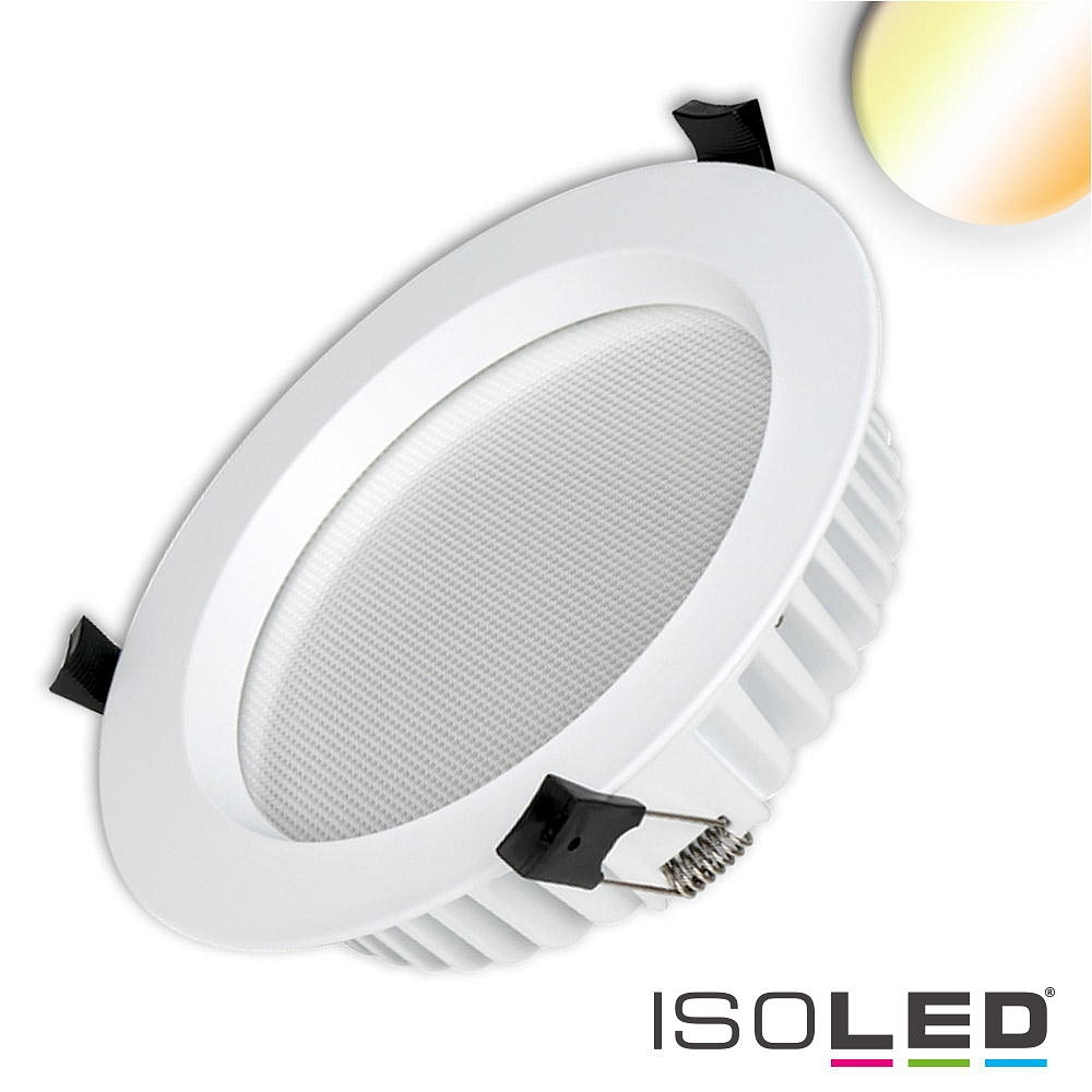 LED Downlight UGR<19, BAP geeignet, Colorswitch, CRI >90, dimmbar, Ø19cm, 25W 3000|3500|4000K 2000lm 90°
