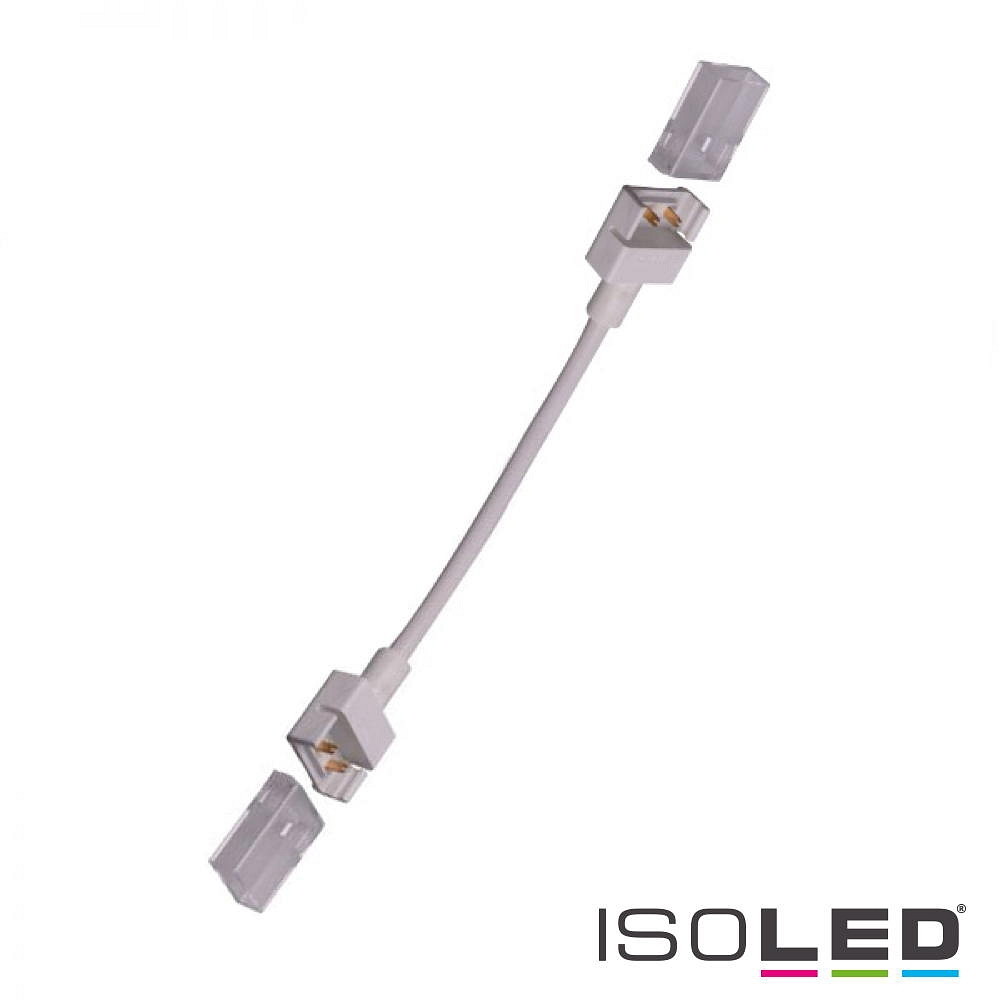 ISOLED Clip-Verbinder mit Kabel (max. 5A) für 4-pol. IP68 Flexstripes mit 1.2cm Breite und Pitch-Abstand >0.8cm