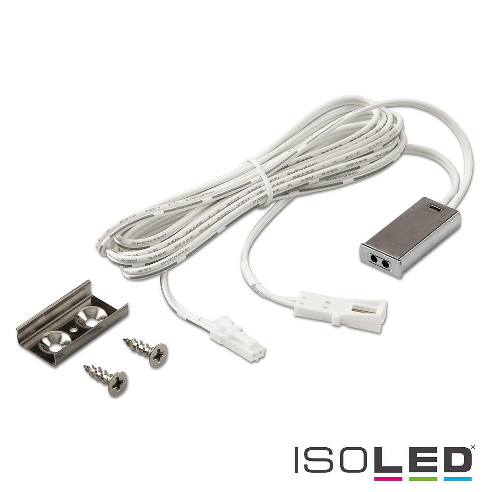 ISOLED MiniAMP Kontakt-SENSOR, 12-24V DC, 5A, IP20, mit 13.5cm / 150cm Anschlusskabel