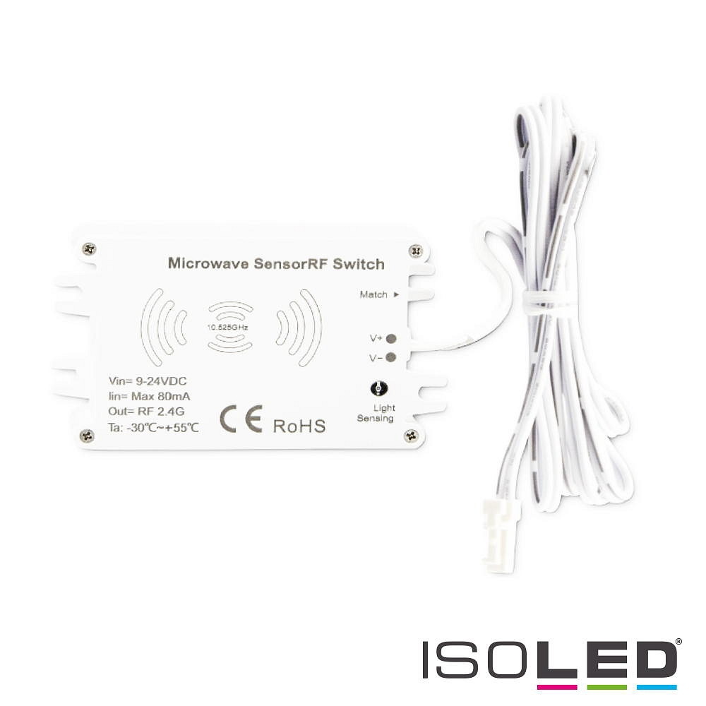 ISOLED Sys-Pro Funk HF motion sensor MiniAMP, 9-24V, 1W, IP20