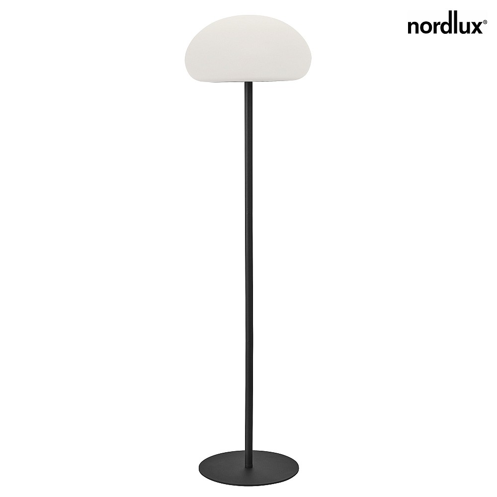Nordlux LED Mobile Akku-Stehleuchte SPONGE Außenleuchte, 6,8W, 2700K, 450lm, IP65, dimmbar, schwarz/weiß