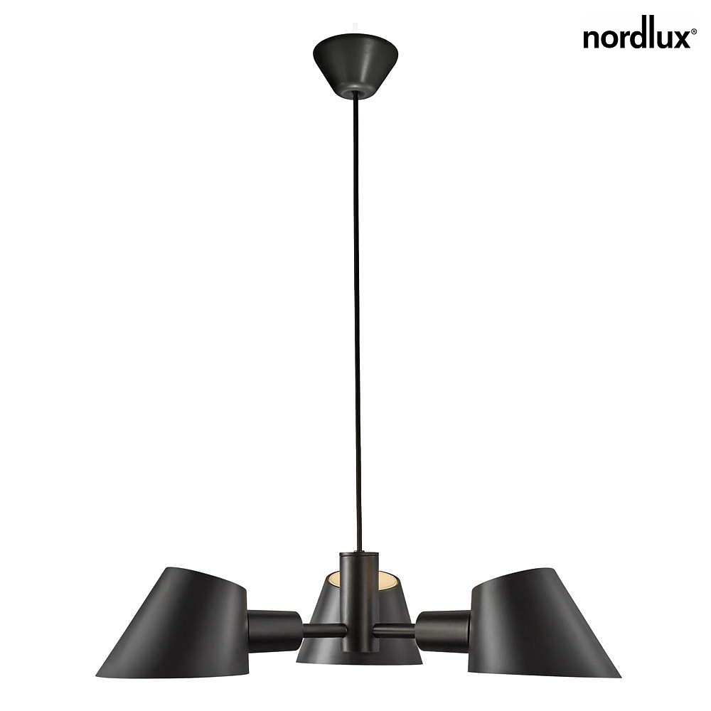 design for the people by Nordlux Pendelleuchte STAY, 3-flammig, E27, schwarz
