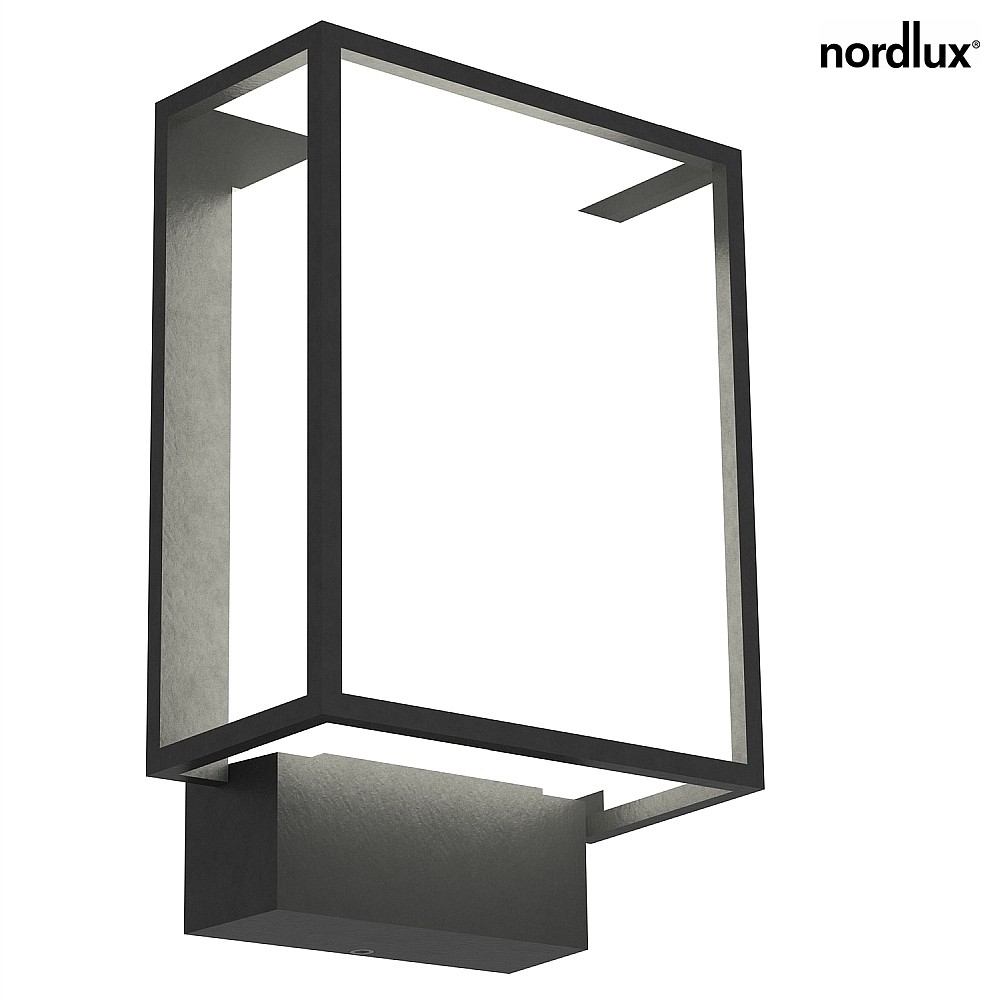 Nordlux LED Außenwandleuchte NESTOR, 8W, 120°, 2700K, 450lm, IP44, schwarz