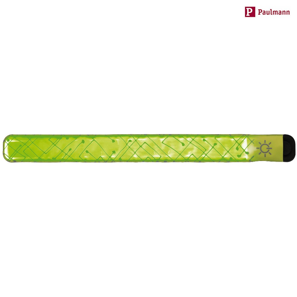 Paulmann Sportlicht - LED Nylon-Schnappband, Dauerlicht/Blinkmodus, mit Batterie, gelb / gelbes Licht