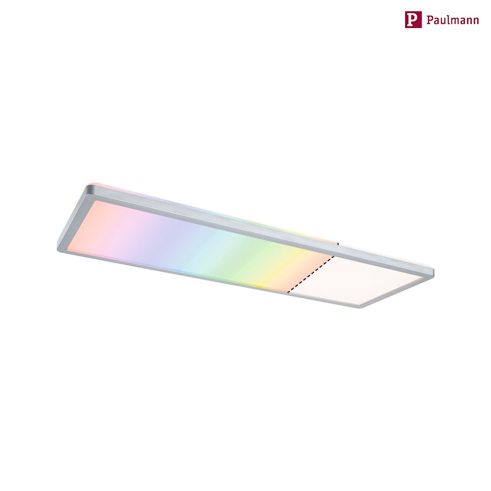 Paulmann LED Panel ATRIA SHINE RGBW, 230V, mit Backlight und FB, 58x20cm, 20W 200lm, Chrom matt