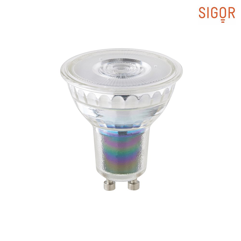 SIGOR LED Leuchtmittel GENIUS 97, 5,5W, GU10, 375lm, 3000K, 24°, dimmbar