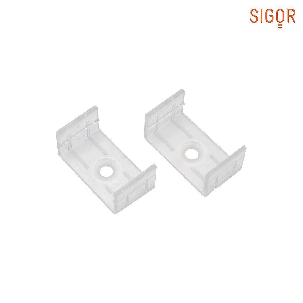 SIGOR Montageklammern für Aufbauprofil 20, 2 Stk.