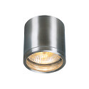 SLV Outdoor Luminaire ROX CEILING OUT, QPAR11, IP44, GU10 max. 50W,, alu brushed
