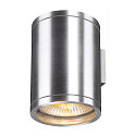 SLV Outdoor Luminaire ROX WALL OUT UP/DOWN, QPAR11, IP44, 2x GU10 max. 50W, alu brushed