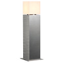 SLV SQUARE POLE 60, E27, Outdoor Floor lamp, stainless steel 304, max. 20W, IP44