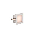 SLV Premium-LED Wandeinbauleuchte FRAME BASIC HV, 3.1W 2700K 140lm, Silber
