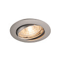 PIKA QPAR51, Ceiling recessed luminaire, swiveling, silver grey