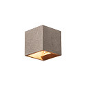 SOLID CUBE Wall luminaire, QT14, black sandstone