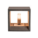 SLV SOLID CUBE Wall luminaire, QT14, black sandstone