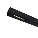 SLV Premium-LED Pendelleuchte Q-LINE PD, 100cm, f�r BAP, 45W, TRIAC dimmbar, Schwarz, 3000K 2100lm