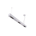 SLV Premium-LED Pendelleuchte Q-LINE PD, 100cm, f�r BAP, 45W, TRIAC dimmbar, Silber, 4000K 2300 lm