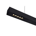 SLV Premium-LED Pendelleuchte Q-LINE PD, 200cm, f�r BAP, 85W, TRIAC dimmbar, Schwarz, 4000K 4600lm