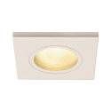 Outdoor Einbau-Downlight DOLIX OUT, IP65 IK02, eckig, 8.8 x 8.8cm / DA 68mm, GU10 QPAR51 max. 50W, Aluminium, eckig, wei�