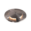 SLV Abdeckung f�r Bodenleuchte BIG PLOT, mit 4 Licht-Ausl�ssen, Edelstahl 316