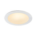 SLV LED Recessed luminaire AKALO D83 DL, 9W 3000/4200/5700K 800-880lm 90�, white