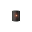 SLV FENDA Wall luminaire textile shade, half, � 23cm, black / copper