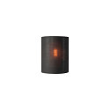 SLV FENDA Wall luminaire textile shade, half, � 23cm, black / copper