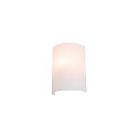 FENDA Wall luminaire textile shade, half, � 23cm, white