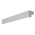 LED Wandleuchte / Spiegelleuchte L-LINE 60, 10W 3000K 820lm 120�, IP44, Silber eloxiert