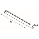 LED Outdoor Wall and Ceiling luminaire IMPERVA 120, IP66 IK08, 40W 120�, 3000K 4200lm, grey