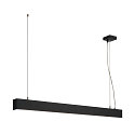 LED Profil-Pendelleuchte GLENOS, 100.5cm, UGR < 28, dimmbar 1-10V, 43W 4000K 3300lm, Mattschwarz