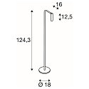 Premium-LED Stehleuchte KARPO FL, drehbar, schwenkbar, CRi >90, Touch-Dimmer (3-stufig), 6.2W 3000K 360lm 40�, schwarz