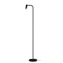 SLV Premium-LED Stehleuchte KARPO FL, drehbar, schwenkbar, CRi >90, Touch-Dimmer (3-stufig), 6.2W 3000K 360lm 40�, schwarz