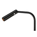SLV Premium-LED Stehleuchte KARPO FL, drehbar, schwenkbar, CRi >90, Touch-Dimmer (3-stufig), 6.2W 3000K 360lm 40�, schwarz