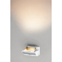 SLV LED Wall luminaire MERADO FLOOD WL, TRIAC dimmable, rotatable and swiveling, 40W 115�, 3000K 3000lm, white