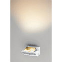 SLV LED Wall luminaire MERADO FLOOD WL, TRIAC dimmable, rotatable and swiveling, 40W 115�, 4000K 3200lm, white