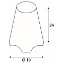 SLV Outdoor Table lamp KIROCONE TL, E27 max. 60W, IP44, white