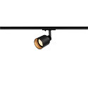 Strahler PURI TRACK SPOT f�r 1-Phasen-HV-Schiene, GU10 QPAR51, Glas / Alu, Schwarz