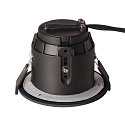Outdoor Ceiling recessed luminaire VARU QPAR51 DL, GU10, Mounting � 7.5cm, IP20/65, black