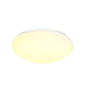 SLV LED Outdoor Wall and Ceiling luminaire LIPSY 40 Dome, IP44, 3000/4000K, � 35cm, 18W, white