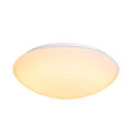 SLV LED Outdoor Wall and Ceiling luminaire LIPSY 50 Dome, IP44, 3000/4000K, � 40cm, 21W, white