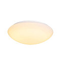 SLV LED Outdoor Wall and Ceiling luminaire LIPSY 50 Dome, IP44, 3000/4000K, � 40cm, 21W, white