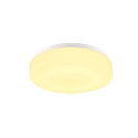 SLV Outdoor LED Wand- und Deckenleuchte LIPSY� 30 DRUM, IP44 IK02, zylindrisch, � 30cm, 13.5W 3000/4000K 1650lm, wei�