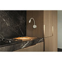 SLV Premium-LED Displayleuchte DIO FLEX PLATE, mit Flex-Arm und Schalter, 1.9W 45�, 3000K 82lm, Wei�