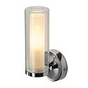 Wall luminaire WL 105 Bathroom-/Mirror luminaire, double glass, 1x E14, IP44, chrome