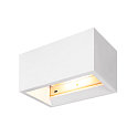SLV Wandleuchte PLASTRA QT-DE12 WL Gipsleuchte, R7s 118mm, wei�