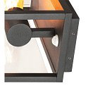 SLV Outdoor Wandleuchte QUADRULO WL, IP44, E27 max. 15W, anthrazit / klar, mit PIR-Sensor